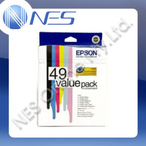Epson Genuine 49 Value Pack C/M/Y/K/LC/LM Set of 6x Ink Cartridges for R210/R230/R310/R350/RX510/RX630/RX650 [C13T049190VP]